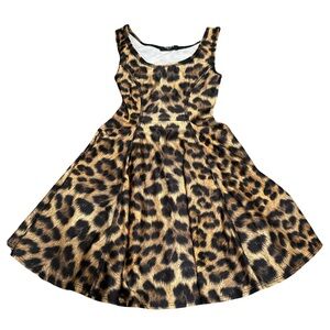 EUC Zara Terez Girls Small Leopard Print Sleeveless Dress